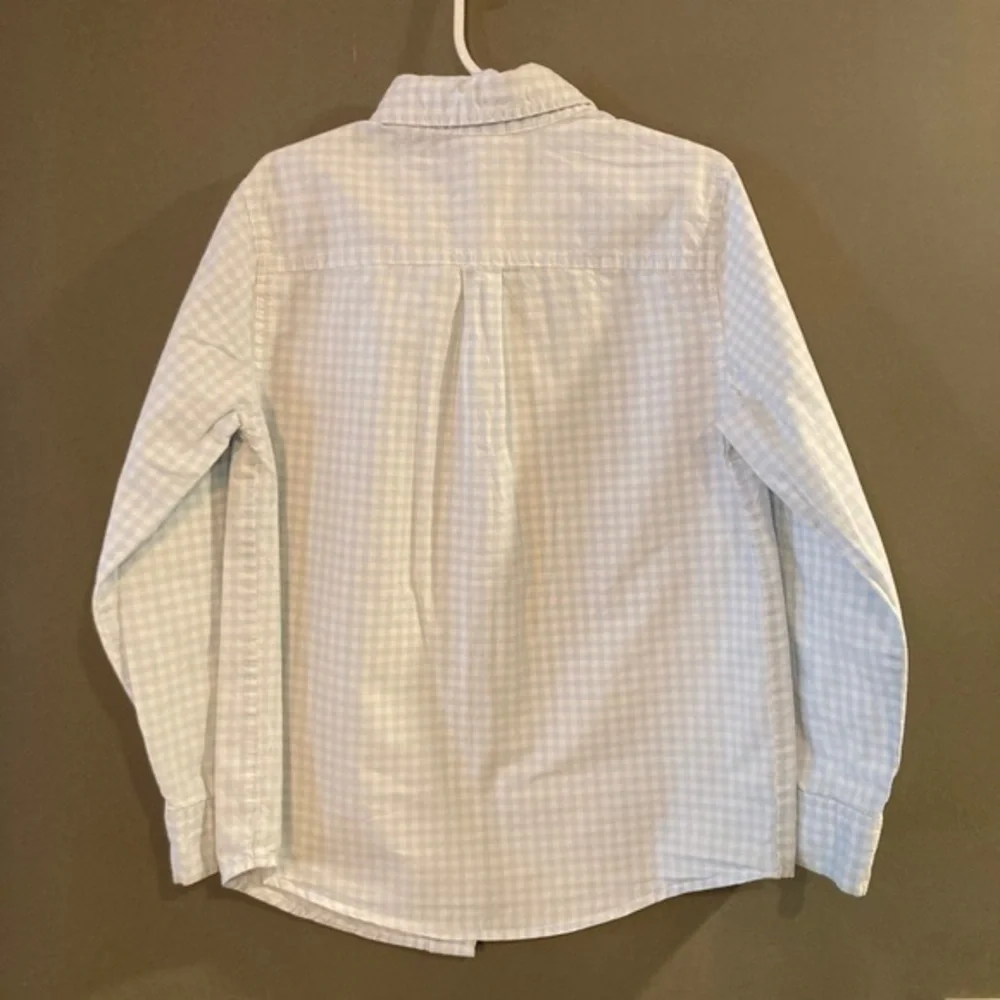 Gymboree Size Small Light Blue and White Button-Up Shirt